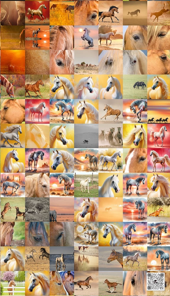 شلال الأصالة' (ملف رقمي): خيل عربي بعُرف ينساب كالتاريخ في لوحة مبهرة!" 🐎✨