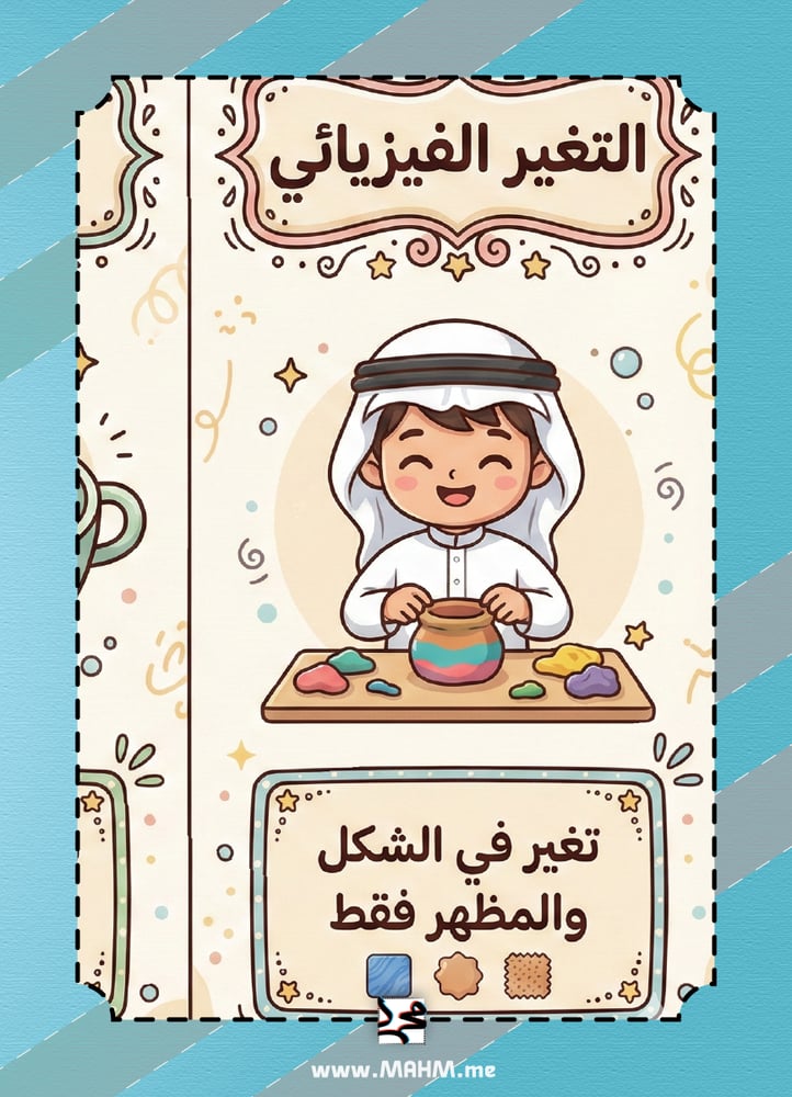 مطوية "التغير الفيزيائي" الشاملة والممتعة (نسخة البنين)