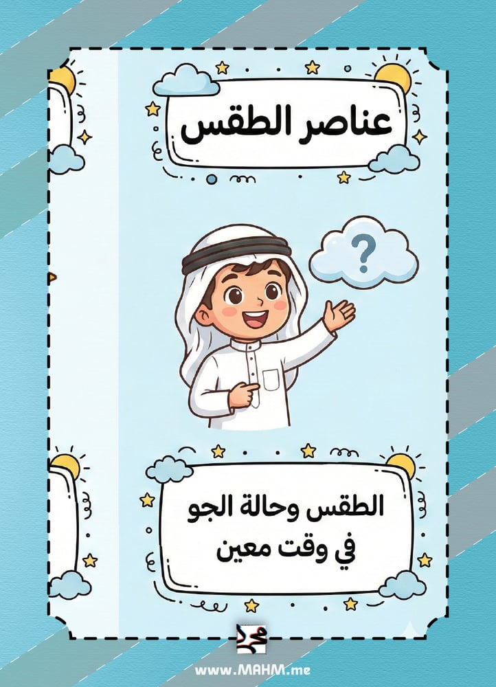 ️ مطوية "عناصر الطقس" الشاملة والممتعة (نسخة البنين)