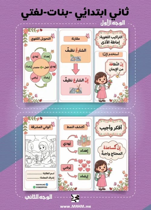 Creative Language Structures Pamphlet - Girls' Edition (Lesson: Removing Harm)