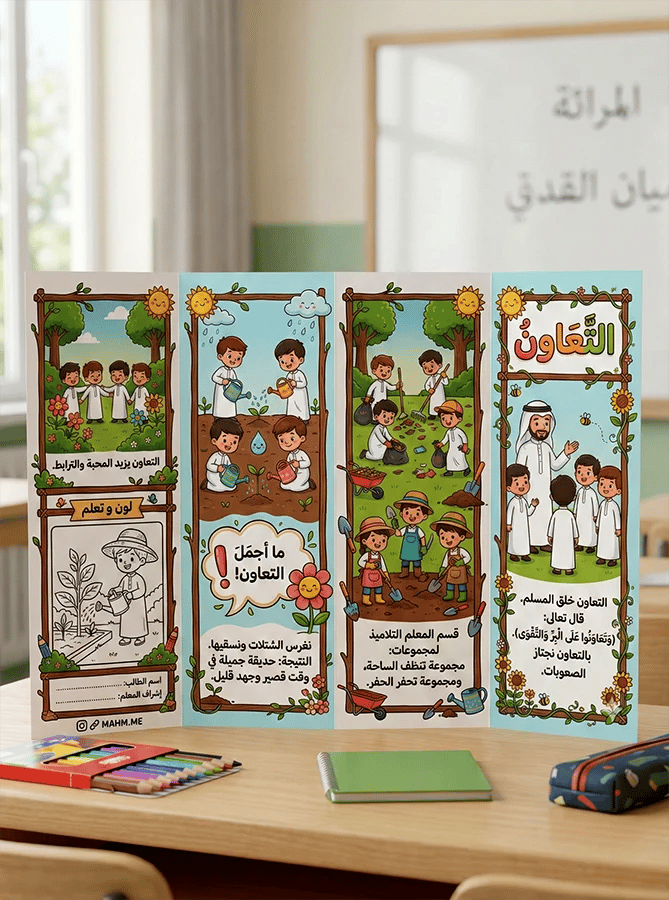 خُلق التعاون" (إصدار البيئة المدرسية - بنين)