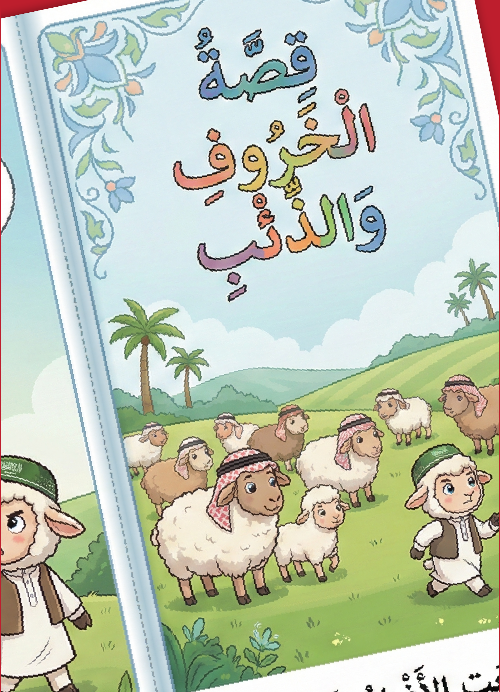 مطوية "قصة الخروف والذئب" – عندما تلتقي العبرة بالمرح!