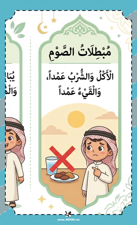 مطوية الصيام سادس ابتدائي بنين - دراسات إسلامية PDF