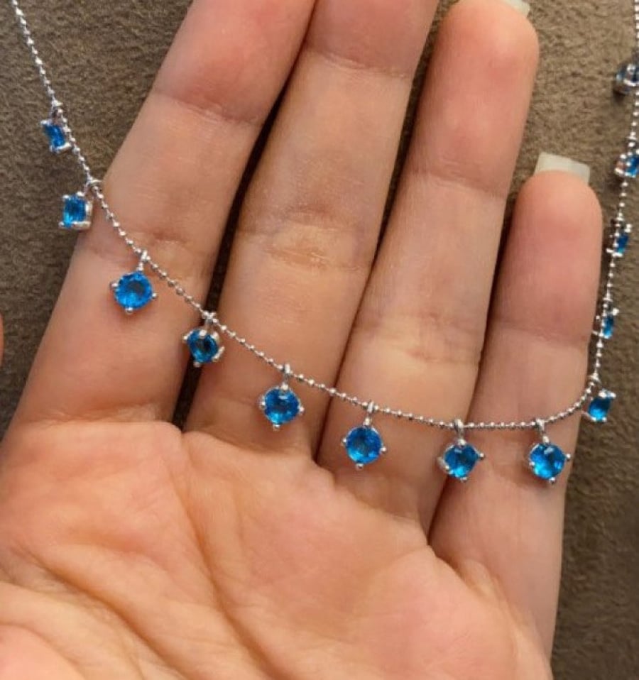تشوكر Turquoise فضة استرلينية عيار 925