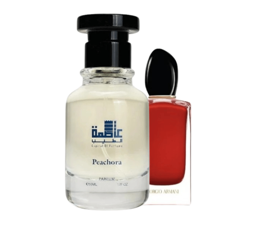 عطر PEACHORA للنساء برائحة الورد والفانيليا من capital perfumes
