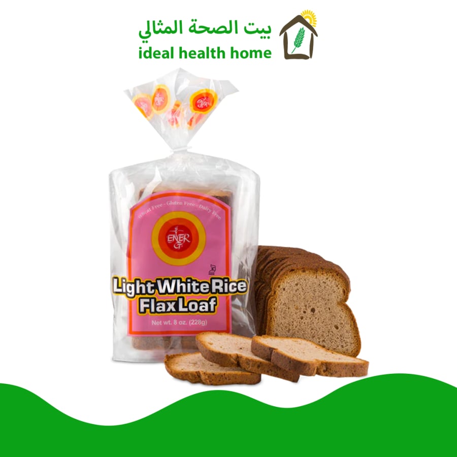 خبز الرز الأبيض الخفيف مع بذر الكتان خالي من الغلوتين