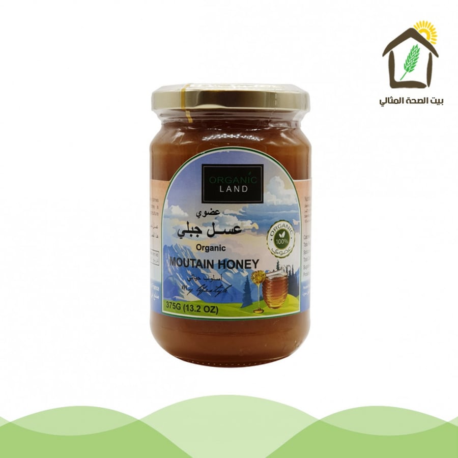 عسل جبلي عضوي 375جم ORGANIC LAND