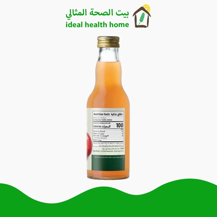 عصير تفاح طبيعي