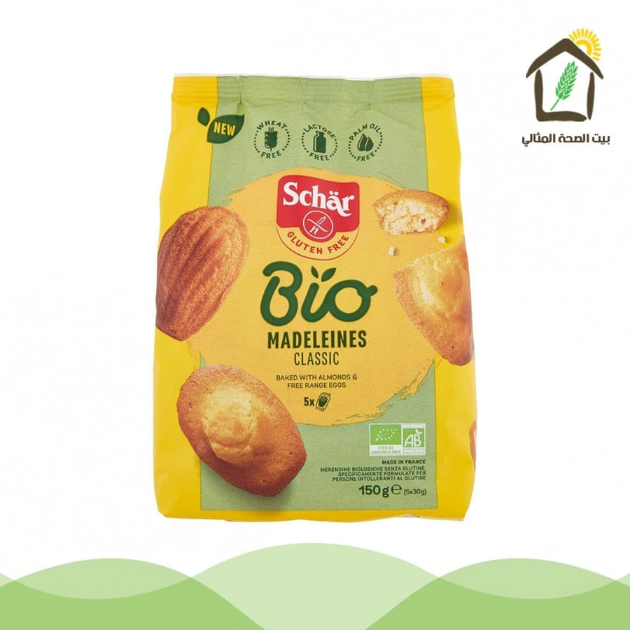 مادلين كيك عضوي خالي من الجلوتين 150g