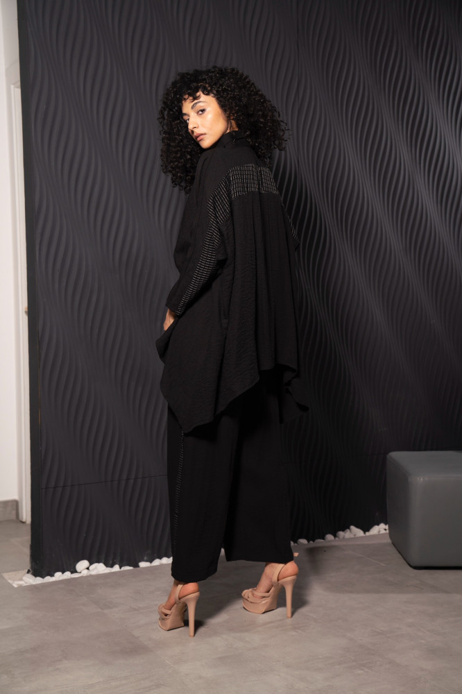 Black dress and pants set