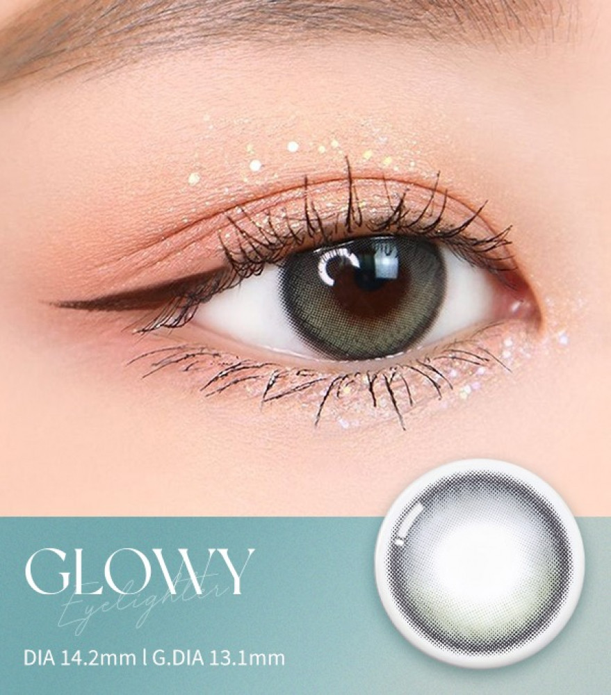 عدسات رمادي لامع Ash gray- (Clear Winter أو Cool Winter)
