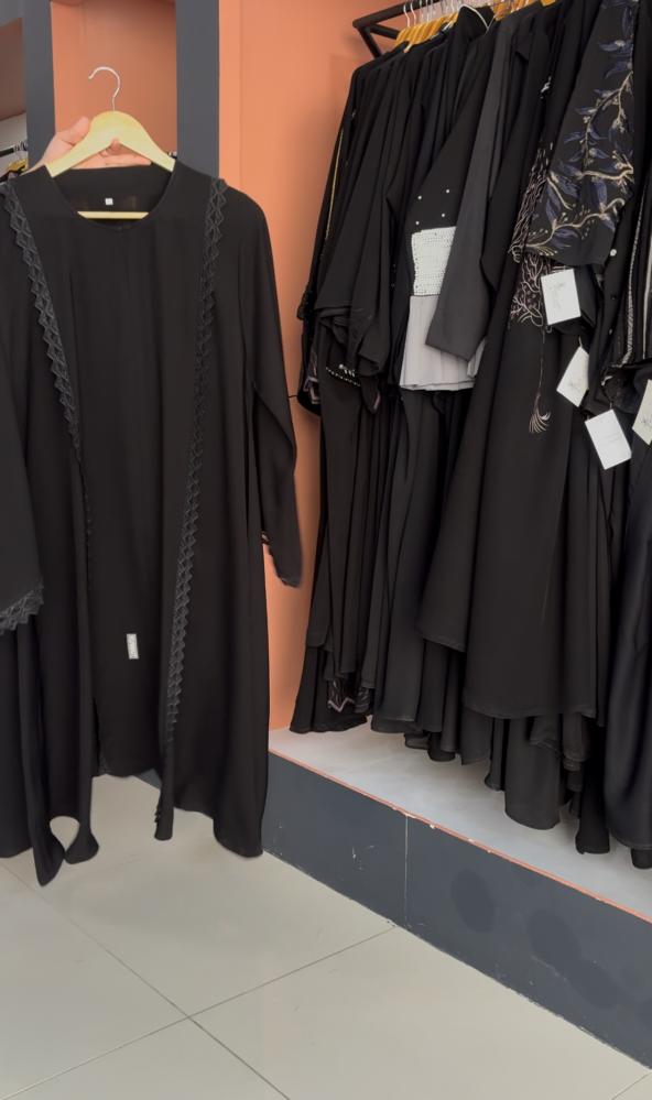 Lace abaya + free headscarf