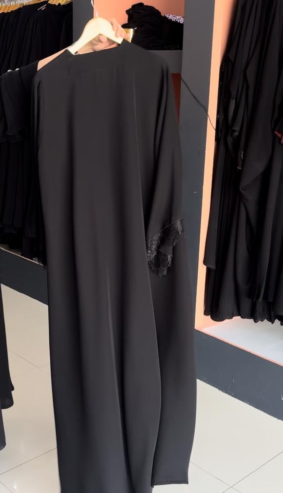 Lace abaya + free headscarf