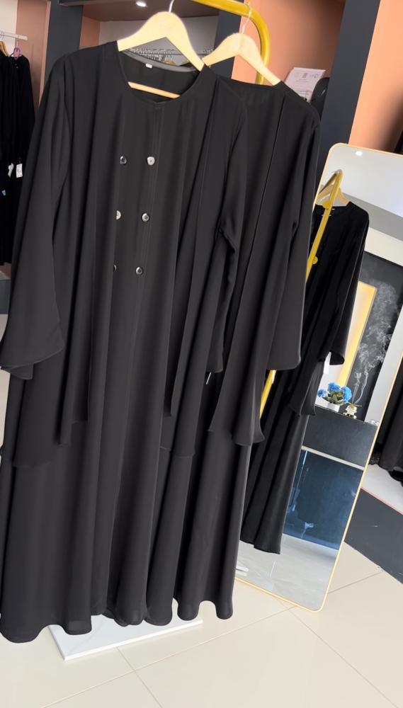 Abaya with chiffon sides