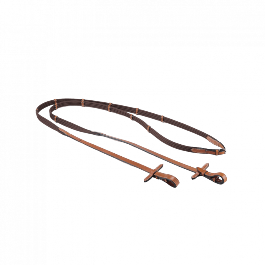 REINS WITH STOPPER COTTON 5/8