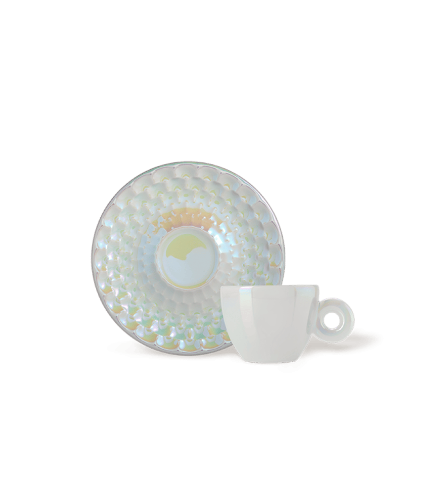 Ili Collection JOHN ARMLEDER two espresso cups from the 2025 collection, numbered and signed by the designer on the plate