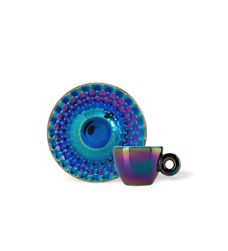 Ili Collection JOHN ARMLEDER two espresso cups from the 2025 collection, numbered and signed by the designer on the plate