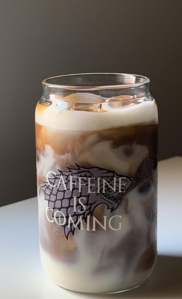 كوب ستارك  CAFFEINE IS COMING