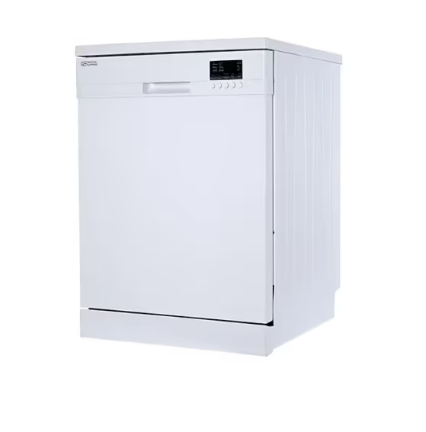 General Supreme dishwasher, 5 programs, 13 place settings, 2 racks, half load feature, white - GSDW1325WG