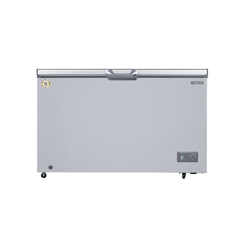 General Supreme Horizontal Freezer (13.4 feet, 380 liters), silver, GSHF632HS