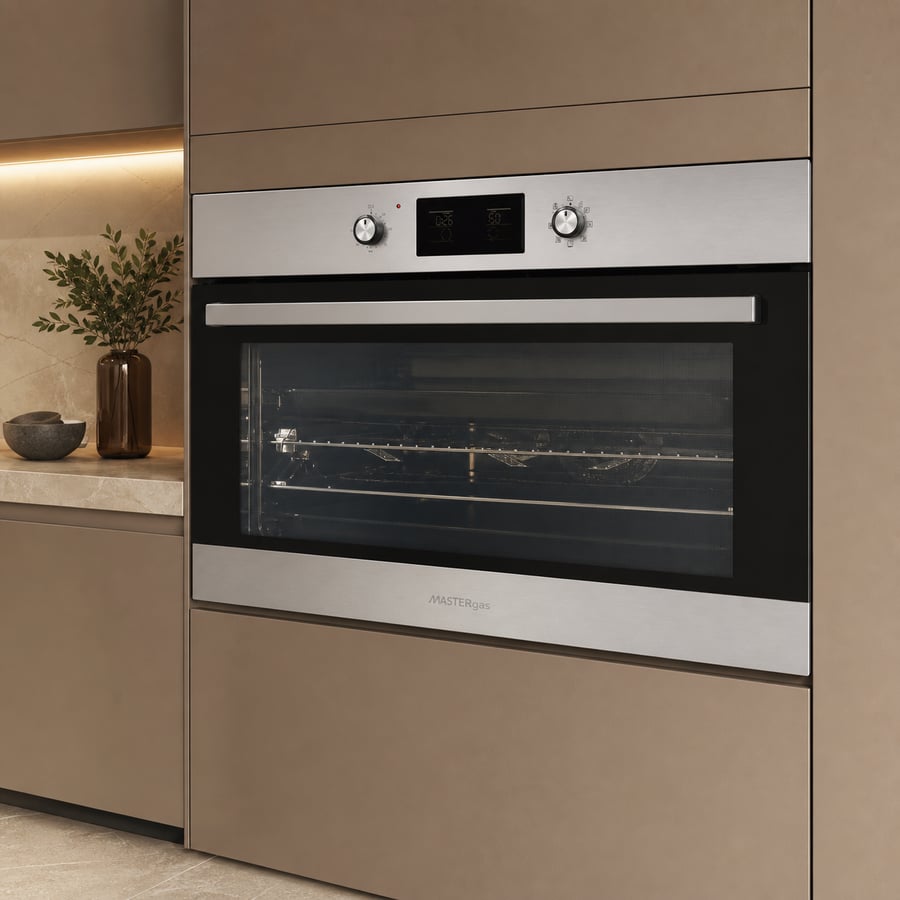 Mastergas oven - built-in electric - 9 digital functions - two fans for heat distribution + one fan for cooling - 90*60 cm - O96E9DT