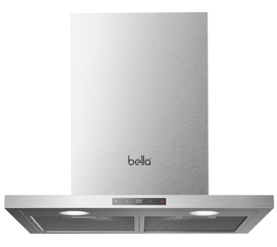 بيلا BELLA - بكج بلت ان - فرن بلت ان 8 وظائف 60 سم - ميكرويف 28 لتر 60*38 سم - سطح 4 شعلات غاز 60 سم - شفاط حرف تي قوة 1000م3 الساعة