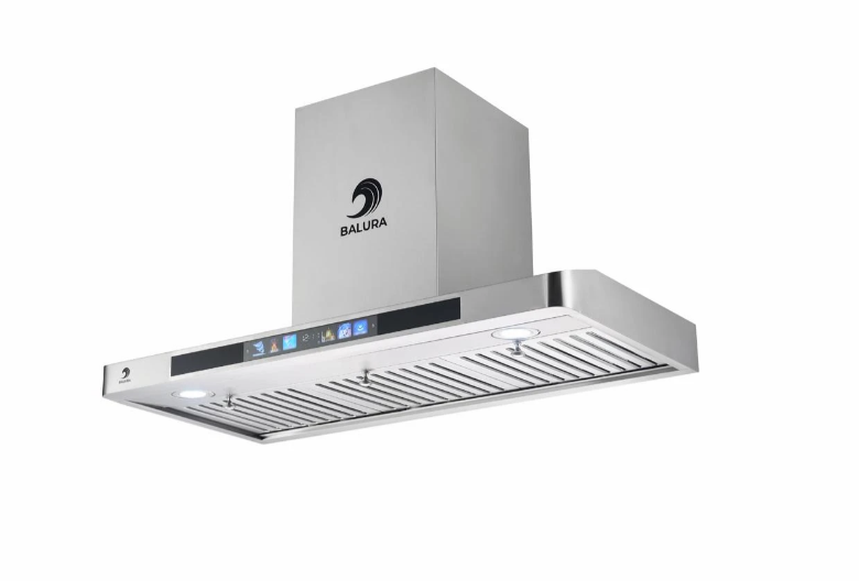 Bloura - 90 cm T-shaped stainless steel extractor fan - suction power: 1000 m3/hour - touch operation - gesture control - motor wrapped with copper material - BR9021