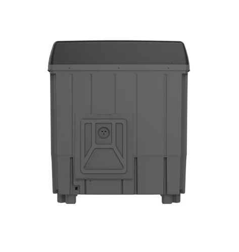 General Supreme semi-automatic washing machine, two tubs, 14 kg, dark gray / black - GSTT14XTB