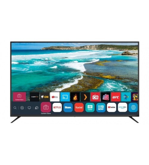 KMC Smart TV 50 inch - WebOS system - 4K UHD resolution - supports HDR and Dolby Vision, built-in receiver, Google voice assistant, easy and fast interface, 3 HDMI 2.1 ports, 2 USB, powerful sound, modern design perfect for living rooms - Model K22M50298T