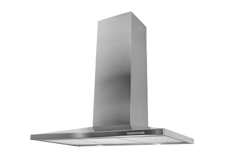 Alba Italian - Wall-mounted exhaust fan Diamond Italian 90 cm power 1000 m3 per hour - stainless steel design - button control - 3 speeds + 1 boost speed - 2 halogen lamps lighting - aluminum filters + carbon filters - AS DIMOND 90-1000
