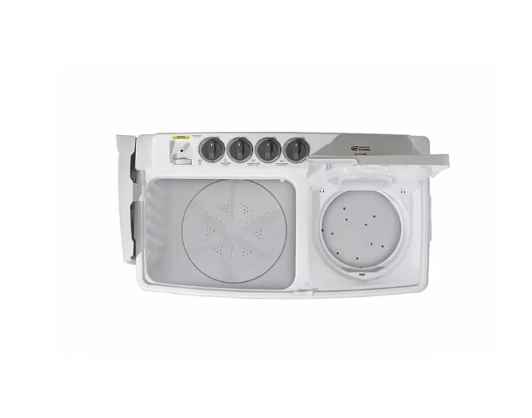 General Supreme semi-automatic washing machine two tubs 14 kg, white - GSTT140M