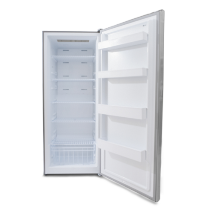 Eugene - upright freezer can be converted into a refrigerator, single door, 380 liters, 13.3 cubic feet, right door, stainless steel - UUFK380R