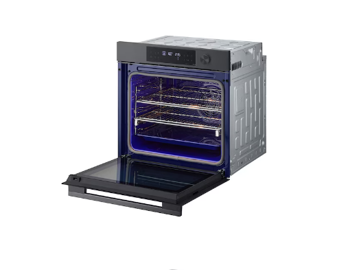 LG - Electric oven with 76-liter capacity - InstaView oven | Air frying - Cooking with air Suss Feed style - Stainless steel - in black - WSED7613B