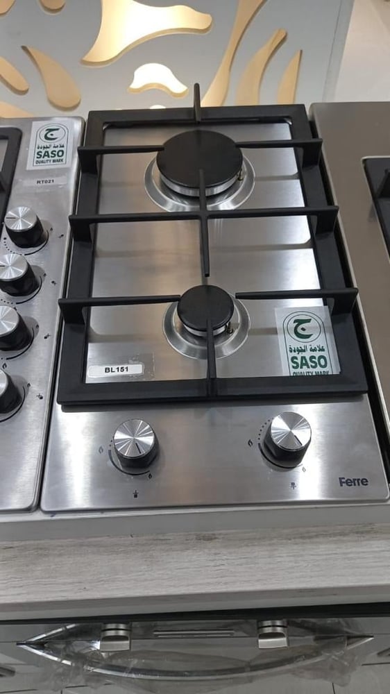 FERRE surface 30 cm 2 burners gas stove heavy mesh self-ignition full safety Turkish BL151