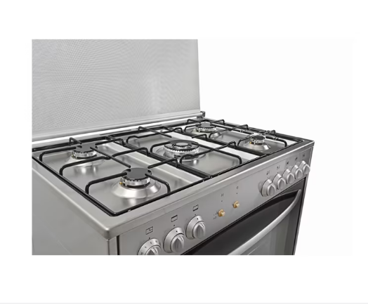 جنرال سوبريم , موقد طبخ غاز , مقاس 90*60 سم, 5 شعلات غاز ,شواية , امان كامل ، ستيل ، ايطالي - GS-96X