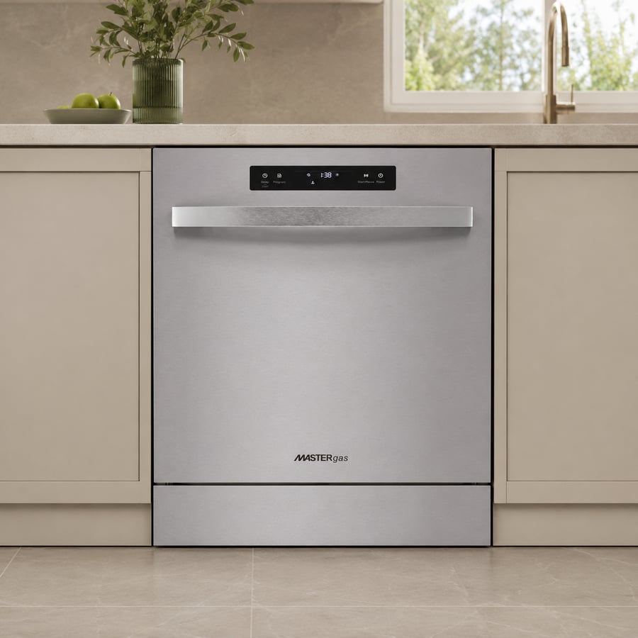 Built-in dishwasher MASTERgas Master Gas - stainless steel - 7 programs - 2 racks - ozone sterilization system - drying fan - MGDWIB/S