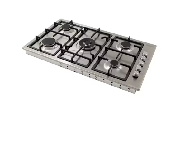 General Supreme surface 5 burners gas - heavy grill safety valve automatic ignition stainless steel – 90 cm – Italian: GSH905IGCM