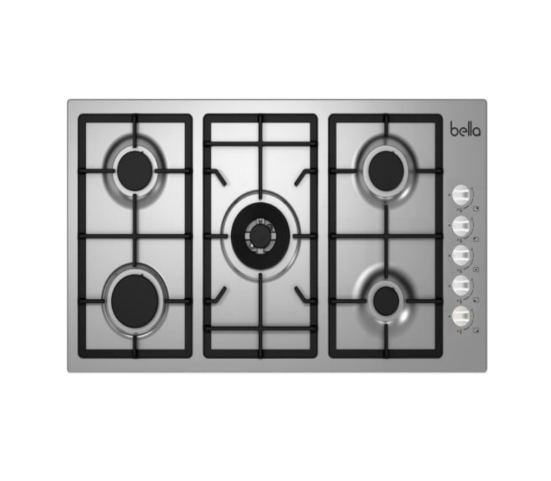 Bella BELLA - surface 90 cm - 5 heavy-duty gas burners. Triple flame. Full safety valve. Self-ignition. Made in Italy - B90GX50H