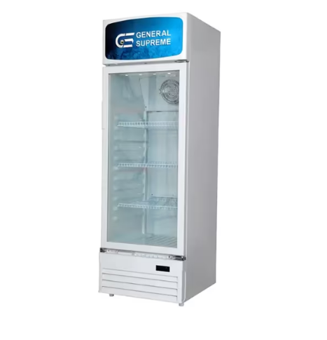 جنرال سوبريم , ثلاجة عرض باب واحد زجاجي 11.59 قدم ,328 لتر ,ابيض - GSSC320H