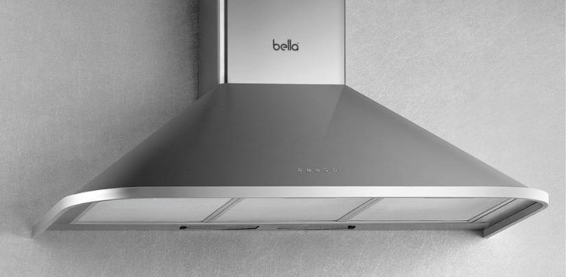 بيلا BELLA - شفاط جداري 90 سم هرمي دائري . قوة الشفط 1000 م3 . 3 سرعات . فلتر كربون + إنارة LED . ستانلس ستيل . 5 طبقات من الفلاتر المنيوم قابلة للغسيل . فلاتر حاجز من الفولاذ المقاوم للصداء . BHB 52 90