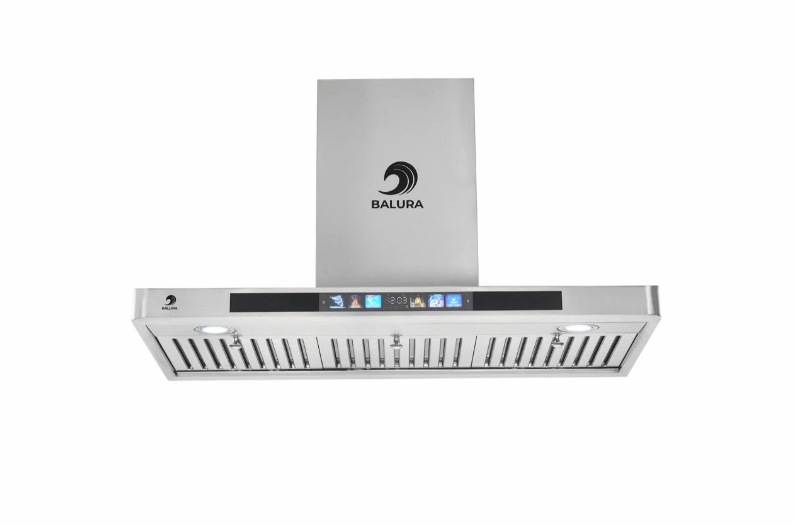 Bloura - 90 cm T-shaped stainless steel extractor fan - suction power: 1000 m3/hour - touch operation - gesture control - motor wrapped with copper material - BR9021