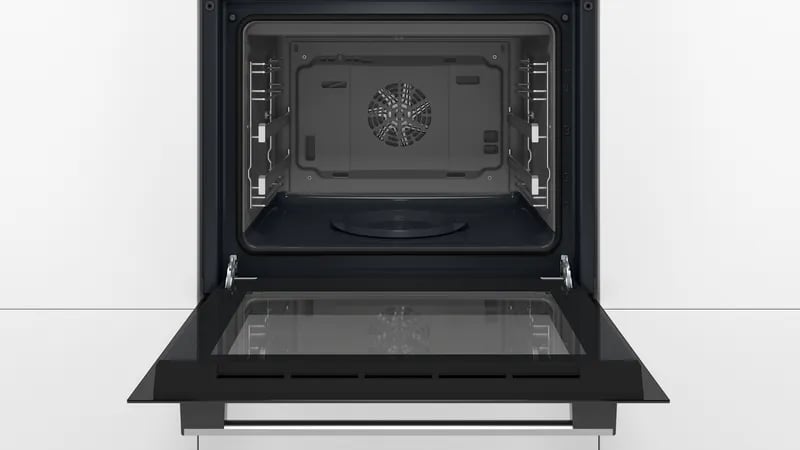 Bosch - Built-in oven - 60 cm, 10 functions, 66 liters, stainless steel, EcoClean cleaning, added steam function, Series 6 - HIJ557YS3M