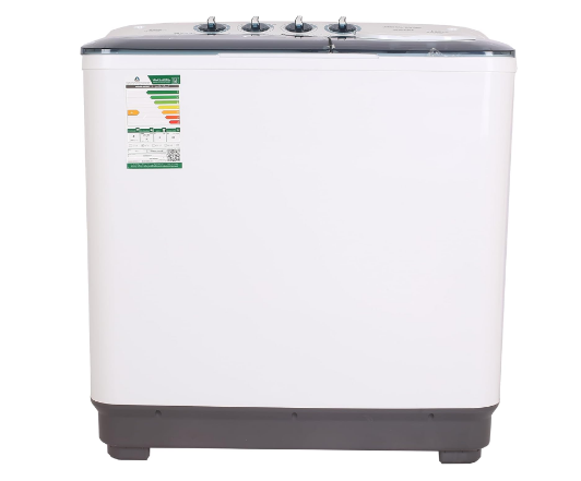 General Goldon washing machine with two tubs, 12 kg capacity, white color, top load