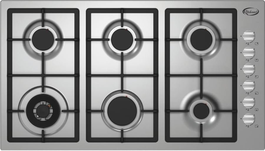 كيتشن نت Kitchen Net - سطح 6 شعلة غاز – 90 سم - اشعال ذاتي بكبسه زر واحده    شبك هيفي ديوتي ثقيل    صمان أمان كامل    مفاتيح جانبية - صناعة ايطالية – MP2201006