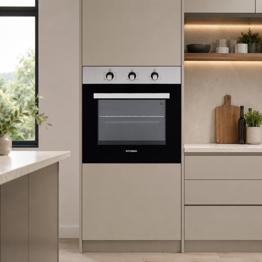 Hyundai oven - Electric 8 functions melting freezers timer oven door equipped with two layers of glass heat reflective glass internal cooling fan heat distribution fan -HY-TR8