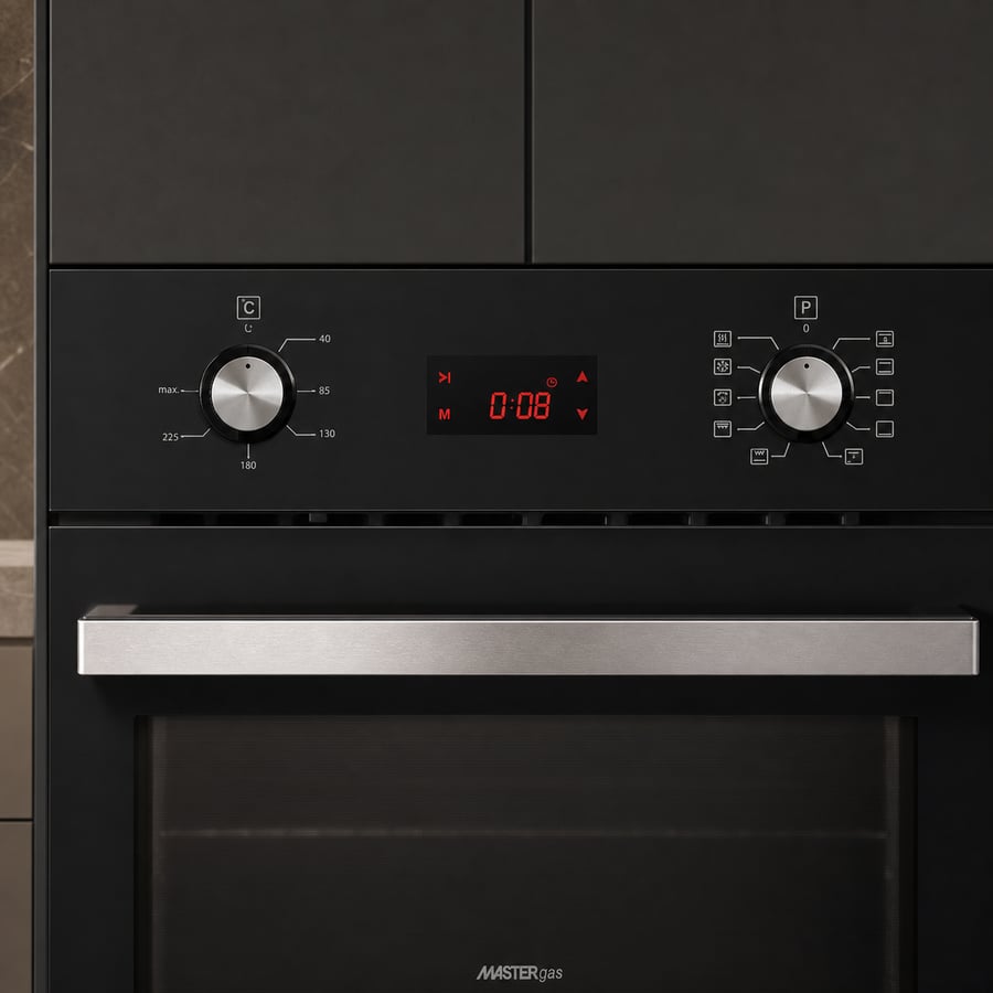 MASTERgas - Built-in electric oven - 9 programs - 60*60 cm size - heat distribution fan + cooling fan - full safety and high-quality stainless steel structure - trusted Turkish manufacturing - O66E10DT