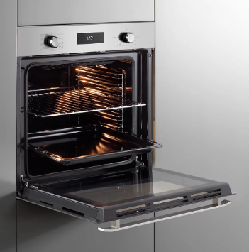 Alba Italian - Built-in Italian electric oven 60 cm 9 functions 74 liters - white LED digital clock with 24-hour clock - touch control - air distribution fan + cooling fan - AS AL 7 XLDM