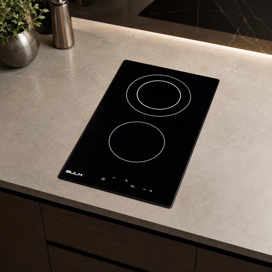 Surface BULM Bulm - 2 electrical eye double ceramic touch dimensions: 29 × 51cm EVC 302T BULM