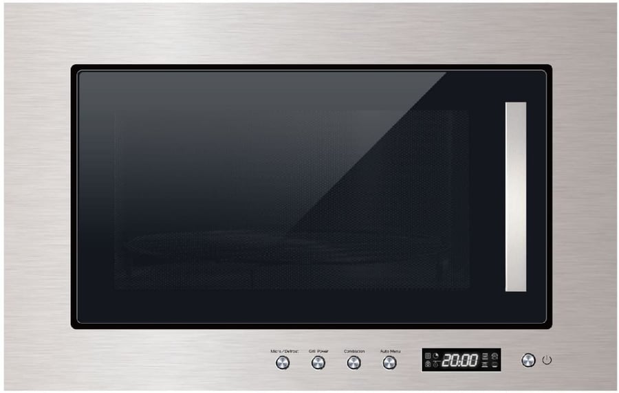 كيتشن نت Kitchen Net - ميكرويف بلت-إن 20 لتر مع شوايه - 6 برامج - الطاقه 700 واط للميكرويف - 800 واط للشوايه - قفل للاطفال - تجويف داخلي من الستانلس ستيل ( المقاس  60 * 38 سم )  - JN2204003