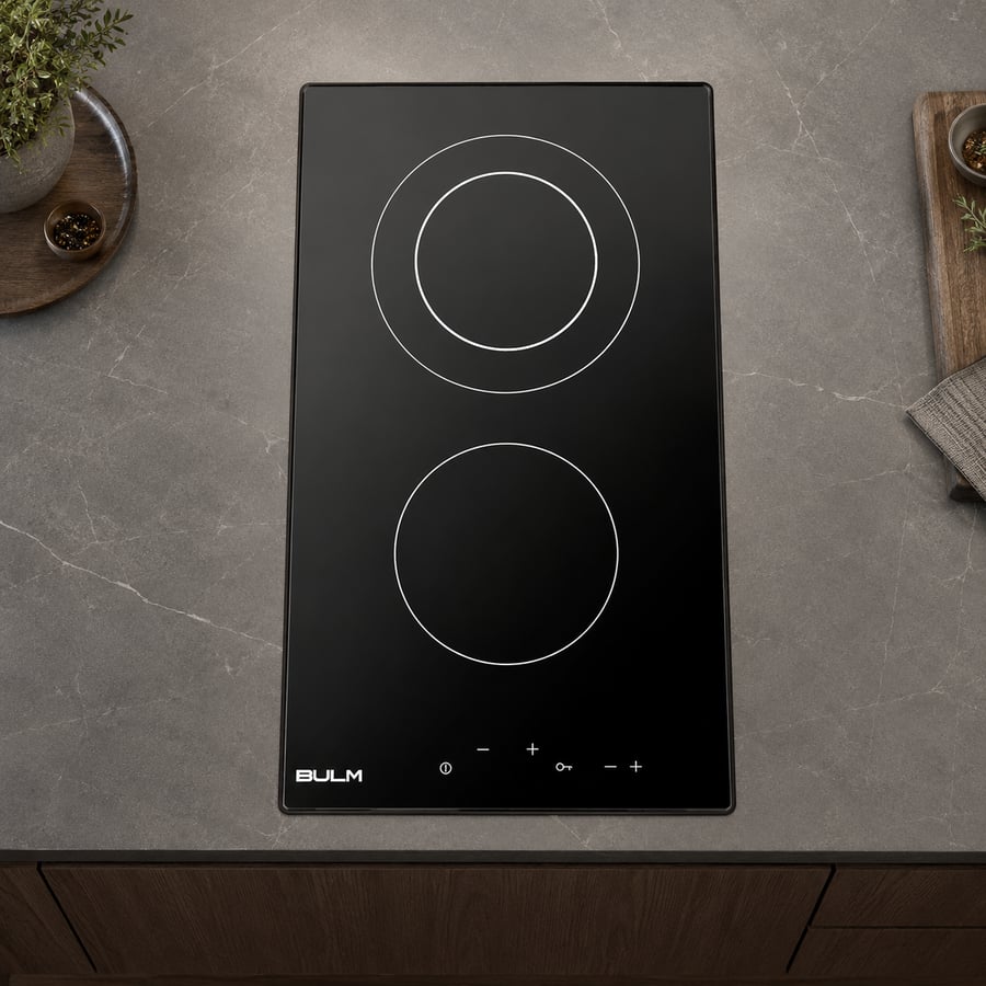 Surface BULM Bulm - 2 electrical eye double ceramic touch dimensions: 29 × 51cm EVC 302T BULM